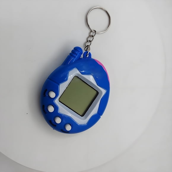 Pet Game Virtual Egg - Handheld Digital Pet Device with Keychain, Retro Black & White Pocket Virtual Nurturing Game Console