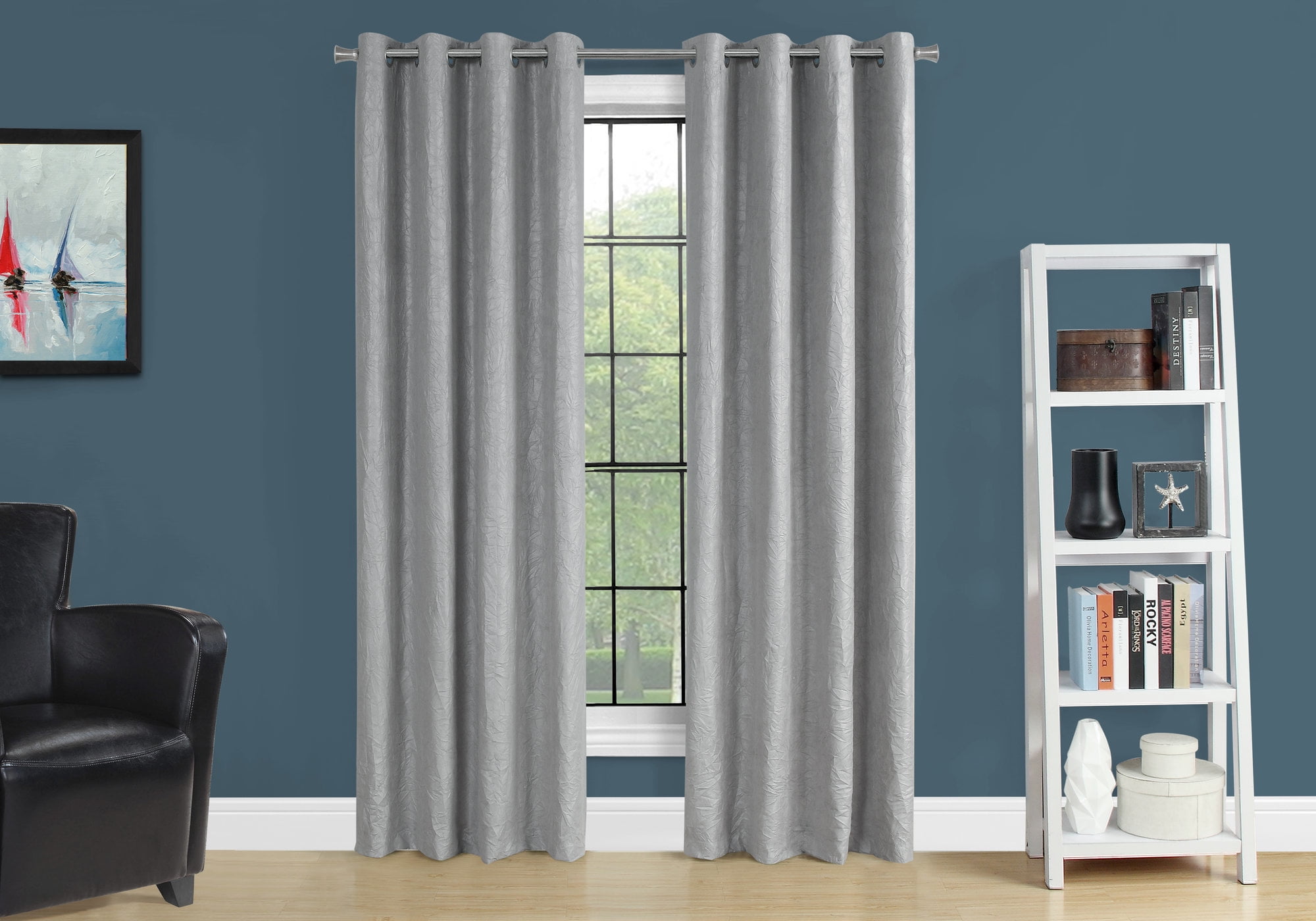 Curtain Panel, 2pcs Set, 54"w X 95", Room Darkening, Grommet, Living Room, Bedroom, Kitchen