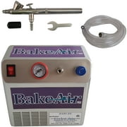 Badger Air-Brush Co. Bake Air 80-8N Compressor, 100-GB Airbrush and 6-Foot Clear Hose