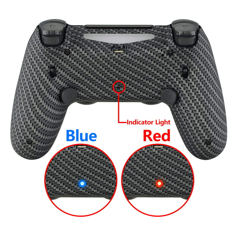 Regn tang overraskende eXtremeRate Carbon Fiber Dawn 2.0 FlashShot Trigger Stop Remap Kit for PS4  CUH-ZCT2 Controller, Upgrade Board & Redesigned Back Shell & Back Buttons &  Trigger Lock for ps4 Controller JDM 040/050/055 -