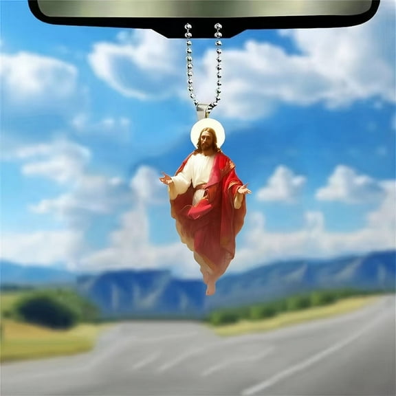 KeirineCC Funny Christmas Ornaments - Hanging Jesus Ornament - Stocking Stuffers for Women Men - Funny Ornaments for Adults Exchange - Christmas Gift for Women Men Coworkers Mom