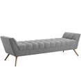 thumbnail image 1 of Hawthorne Collections Fabric Bedroom Bench in Expectation Gray, 1 of 6