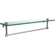 22" Glass Vanity Shelf with Integrated Towel Bar (Build to Order)