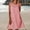 Red, variant on Women's Sleeveless Striped Summer Dress, Round Neck Casual Pullover Sundress