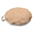 thumbnail image 1 of Abstract Round Floor Cushion with Handle, Repeating Random Brush Strokes Pattern on Pastel Background, Decorative Pillow for Living Room & Dorms, 18" Round, Pastel Brown Cocoa, by Ambesonne, 1 of 4