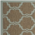 thumbnail image 5 of SAFAVIEH Courtyard Estelle Geometric Indoor/Outdoor Area Rug, Brown/Aqua, 6'7" x 6'7" Square, 5 of 7