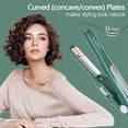 thumbnail image 5 of Lura Small Flat Iron for Pixie Haircut 1/2 inch Nano Titanium Curved Plates Travel Hair Straightener for Short Hair,Green, 5 of 10