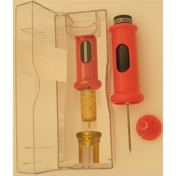 cork pops original wine bottle opener, pink/watermelon