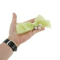 thumbnail image 5 of Unique Bargains 1 Pc Hair Barrettes Fashion Bow with Pearls Hair Clip Green, 5 of 5