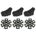 thumbnail image 4 of Gratier 3 Pcs Removable Snowflake Shape and 3 Pcs Replaceable Shoe Shape Antiskid Rubber Tips for Walk Camp Ski Foot Trekking Pole Hiking Poles Walking Sticks Replacedable Hiking Accessories, 4 of 6