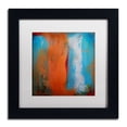 thumbnail image 2 of Trademark Fine Art ''Orange Swatch'' by Nicole Dietz 16" x 16" White Matted Black Frame, 2 of 5
