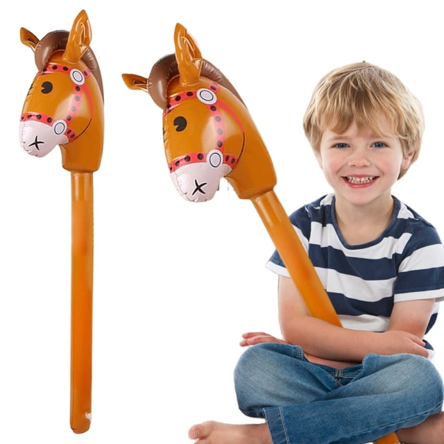 Jouet Bâton Portable Cheval Bâton Gonflable Bâton Gonflable pour Décoration à Thème