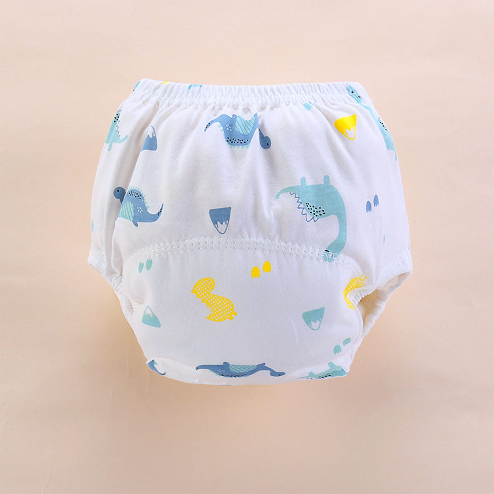 ATOGUTA Baby Cotton Training Pants Toddler Potty Training Underwear for Boys and Girls Light Blue, Size 0-24 Months
