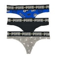 thumbnail image 1 of Victoria's Secret PINK Logo Thong Panty Set of 3, 1 of 1