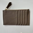 thumbnail image 1 of Bolso para tarjetas de estilo japonés, sencillo y moderno, estilo coreano, para mujer, de piel de vaca de capa superior, monedero con cremallera de cuero suave, 1 of 6