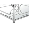 thumbnail image 2 of American Home Classic Edward Square Metal and Glass Coffee Table in Polish Gold, 2 of 11