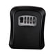 thumbnail image 5 of Caja de almacenamiento con cerradura de llaves, organizador de gabinete de llaves, caja de cerradura de seguridad, caja de seguridad combinada Negro, 5 of 9
