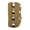 thumbnail image 1 of Bolsa para botella de agua, bolsa militar táctica, soporte ajustable para botella de agua para acampar, senderismo, ciclismo de montaña (marrón) JFHHH pequeña, 1 of 4