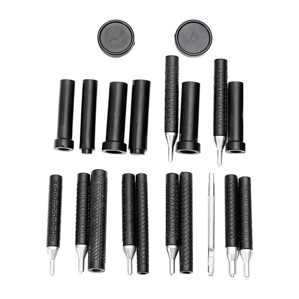 Herramienta para perforar artesanías en cuero Broches de metal Broches de Instalar cuero para trabajo Perforador de material cuero Broche para