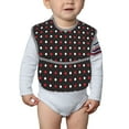 thumbnail image 6 of Bingfone Mess-Proof Baby Bib - Waterproof Bib For Baby Boy Or Girl With Food Catcher Pocket, Unisex-Red And White Polka Dots, 6 of 8
