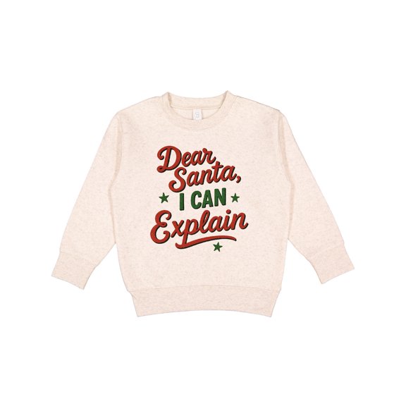 Inktastic Dear Santa I Can Explain Christmas Toddler Sweatshirt