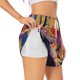 thumbnail image 1 of Balery Colorful Gecko Jungle Art Pantalones cortos deportivos para mujer con forro y dos bolsillos, elásticos, para entrenamiento, gimnasio, yoga-X-Large, 1 of 7
