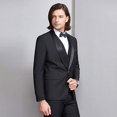 thumbnail image 2 of Mens 3 Piece Suit Shawl Lapel One Button Tuxedo Premium Dinner Jacket Vest Pants Set, 2 of 4