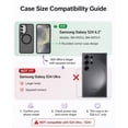 thumbnail image 2 of Meifei Magnetic Case for Samsung Galaxy S24 5G 6.2 inch (SM‑S921U, S921U1) ONLY, Hidden Stand Slim Shockproof Hard Back Soft Edge Protective Cover, Black, 2 of 9
