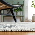 thumbnail image 4 of SAFAVIEH Marbella Annabelle Diamond Area Rug, Ivory/Black, 6' x 9', 4 of 8