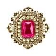 thumbnail image 1 of Broche de Flor de de Cristal Victoriano Retro, Accesorios para Mujer, , 2 Colores Rosa roja, 1 of 6