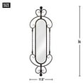 thumbnail image 2 of Accent Plus 10018994 Wall Mirror with Distressed Bronze Metal Frame, Blue, 2 of 3