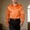 Orange, variant on Mens Long Sleeve Shirt Casual Breathable Classic Shirts Loose Solid Color Beach Summer Clothing Black Size M