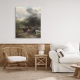 thumbnail image 3 of Stupell Industries Rustic Lodge Moody Highland Cows Herd Canvas Art, 24 x 30, by Arlington Prints, 3 of 8