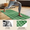 thumbnail image 4 of Green White Checkerboard Checkered Pattern Hot Yoga Mat Towel Non Slip for Hot Yoga - Quick-Drying Yoga Mat Cover with 4 Corner Pockets with Travel Bag - Hot Yoga Towel Non Slip 70"x26", 4 of 6