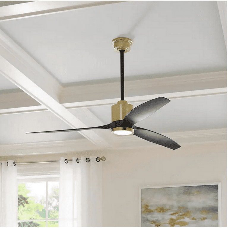 Led Brushed Bronze Ceiling Fan With