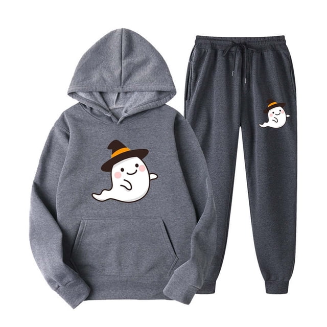 Puntoco Moda Mujer Impresión Deportes Casual Abrigo Pantalones Largos Con Capucha Suéter Tops Pantalones Conjunto De Manga Larga Con Capucha Puntoco Puntoco-7141