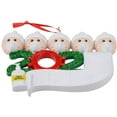 thumbnail image 6 of Personalized Quarantine Family 2020 Christmas Ornament Family Members of 5 Gifts for Grandkids Co-Workers Friends (Customize IT Yourself, Family of 5), 6 of 8