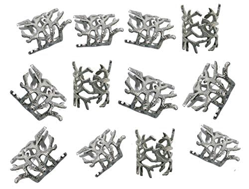 Silver Family Gatherings A Great Tabletop Décor Dinning Table Floral Napkin Holders Everyday Alpha Living Home Napkin Rings Set of 12 Napkin Rings Bulk for Party Decoration