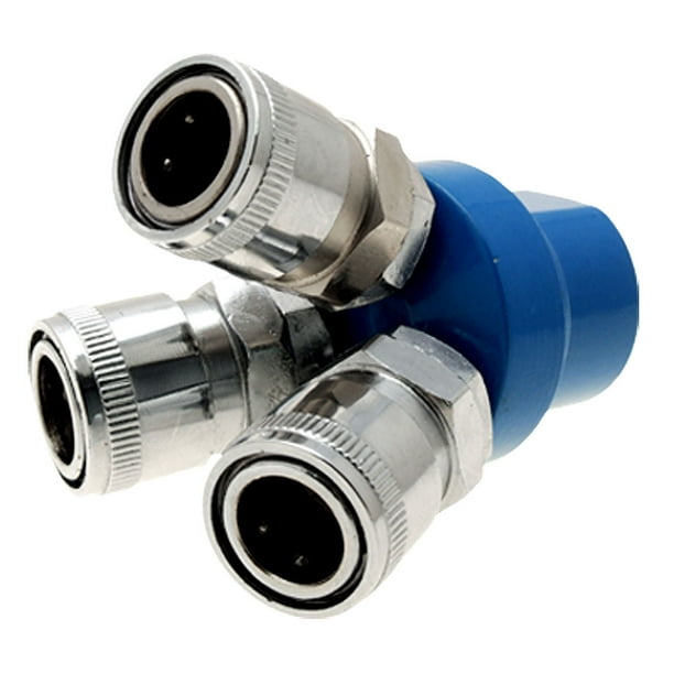 Unique Bargains Triway Pass Quick Connect Coupling Air Hose Coupler