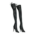 thumbnail image 1 of Botas altas para muñecas a escala 1:6 para figuras femeninas, accesorios de calzado para muñecas de 12 pulgadas negro, 1 of 8