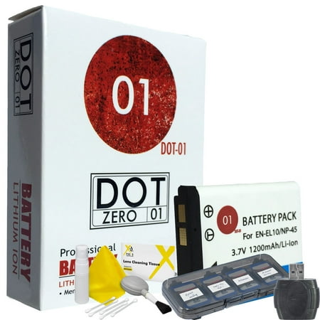 DOT-01 Brand 1200 mAh Replacement Nikon EN-EL10 Battery for Nikon S600 Digital Camera and Nikon ENEL10 Accessory