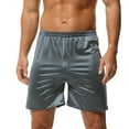 thumbnail image 4 of JYnXIANTI Mens Satin Boxers Shorts Soft Comfortable Sleep Lounge Shorts Thin Breathable Pajama Bottoms Summer Clothes, 4 of 5