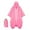 Pink, variant on TtopsQueen Portable Waterproof Hooded Rain Poncho with Dstring Closure Snap Side Buttons, Lightweight Reusable Rain Coat with Matching Storage Bag Black,Free Size