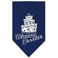 thumbnail image 1 of Crasher de Mariage Impression Écran Bandana Bleu Marine Grand, 1 of 1