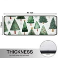 thumbnail image 5 of Kitchen Rugs Sets Of 2,White Christmas Tree Pattern Anti Fatigue Kitchen Mat Rugs Non Slip Washable,Decorative Kitchen Floor Mats for Kitchen,Sink,Laundry,17"x47"+17"x47", 5 of 5
