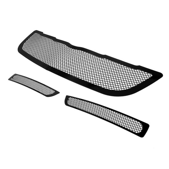 APS Premium Stainless Steel Black Mesh Grille Compatible with Chrysler Crossfire 2004-2008 Combo N19-H80877R