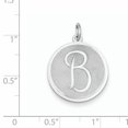 thumbnail image 2 of 925 Sterling Silver Dainty Letter B Initial Name Monogram Necklace Charm Pendant, 2 of 6