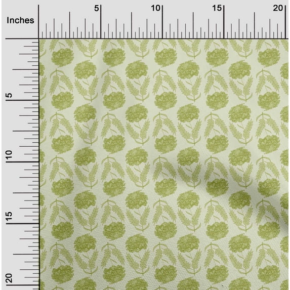 oneOone Viscose Chiffon China Ivory Fabric Florals Sewing Fabric By The Yard Printed Diy Clothing Sewing Supplies 42 Inch Wide