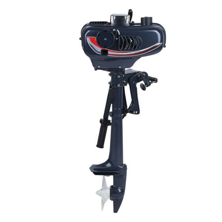- 2 Stroke 3.5HP Boat Motor Heavy Duty Outboard Motor Boat Engine With Water Cooling System Fishing Boat Engine
