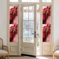thumbnail image 2 of Red Marble Window Privacy Film, Modern Ombre Abstract Ink Painting Art Static Cling UV Sun Blocking Heat Control Window Tint Day and Night, Non-Adhesive One Way Windows Privacy Cover 17.7''x78.7'', 2 of 7
